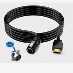 M24 Push pull Waterproof circular HDMI connectors,IP67